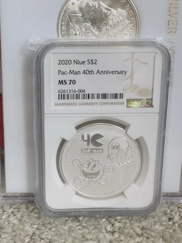 2020 Niue S$2 Pac-Man 40th Anniversary NGC MS70