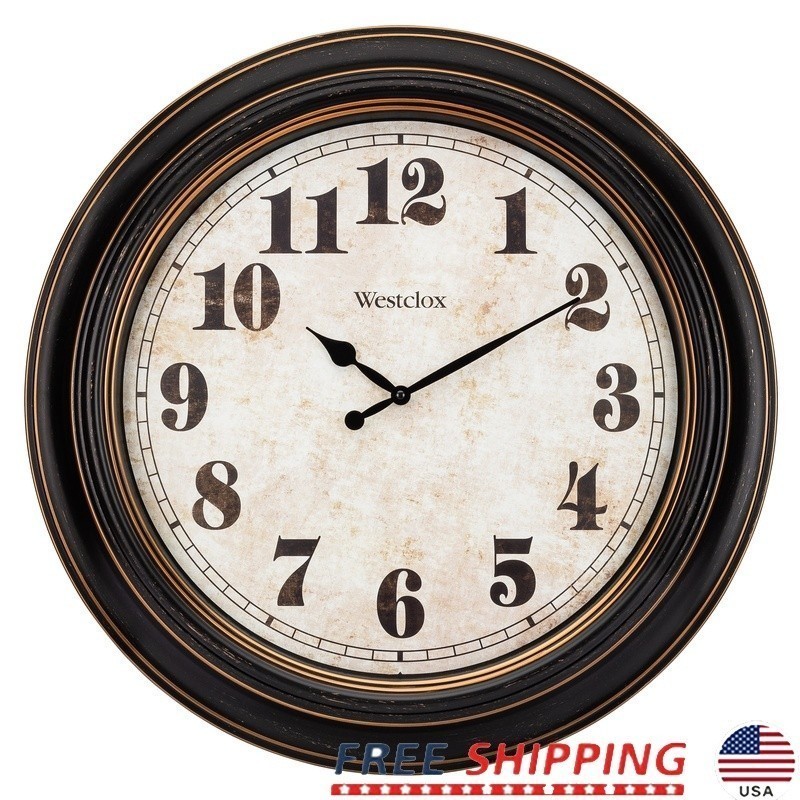 Oversized Analog Round Wall Clock Quartz Movement Battery Operated 23 Inch Decor