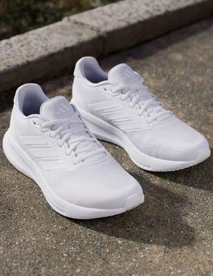  Adidas Running Jogging RUNFALCON 5 Total White Herren Sneaker Schuhe 