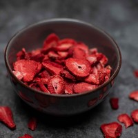 Erdbeeren/ Scheiben Gefriergetrocknet 250G MüSli/Smoothie 100% Frucht Fd