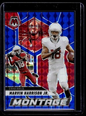 2025 Montage Blue Mosaic Marvin Harrison Jr. /99 Arizona Cardinals #11