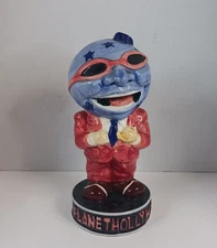 Vintage 10 Inch Planet Hollywood Ceramic Globe Head Character Statue Vase