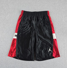 Nike Jordan Shorts Boys Size Small 8/10 Basketball Activewear Black Logo NEW