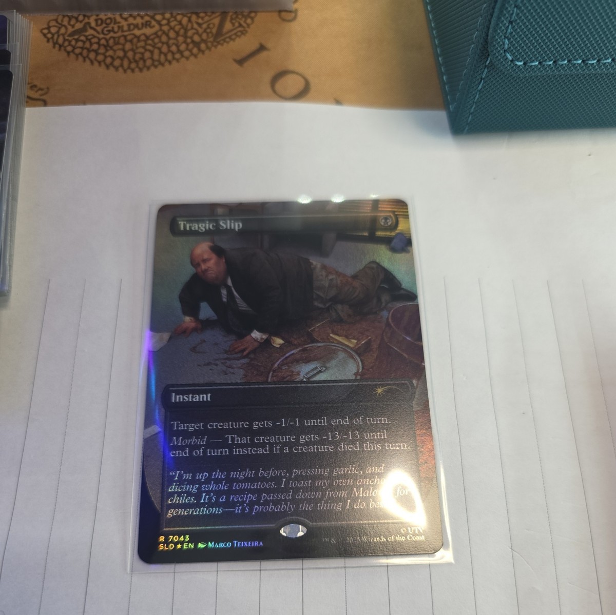 Tragic Slip(Kevin) (Borderless) - Dwight's Destiny Secret Lair