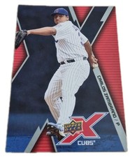 2009 Upper Deck X Carlos Zambrano #18 Chicago Cubs MLB Baseball Card (I6