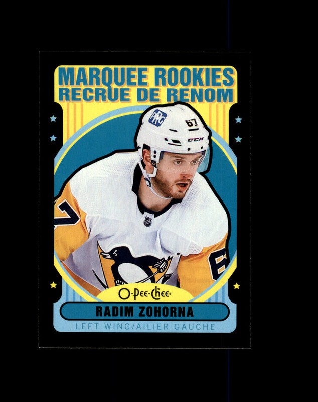 #517 Radim Zohorna Marquee Rookies 2021-22 O-Pee-Chee Retro Black Border /100