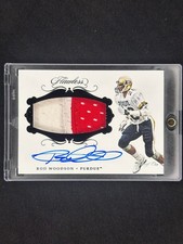 Rod Woodson 2018 Panini Flawless Collegiate Game Used Prime Patch Auto Black 1/1