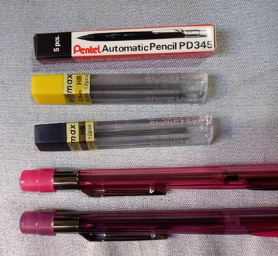 Pentel  Mechanical Pencil CLICKER   PD345 - PD349   Clicker - 0.5 mm / 0.9mm