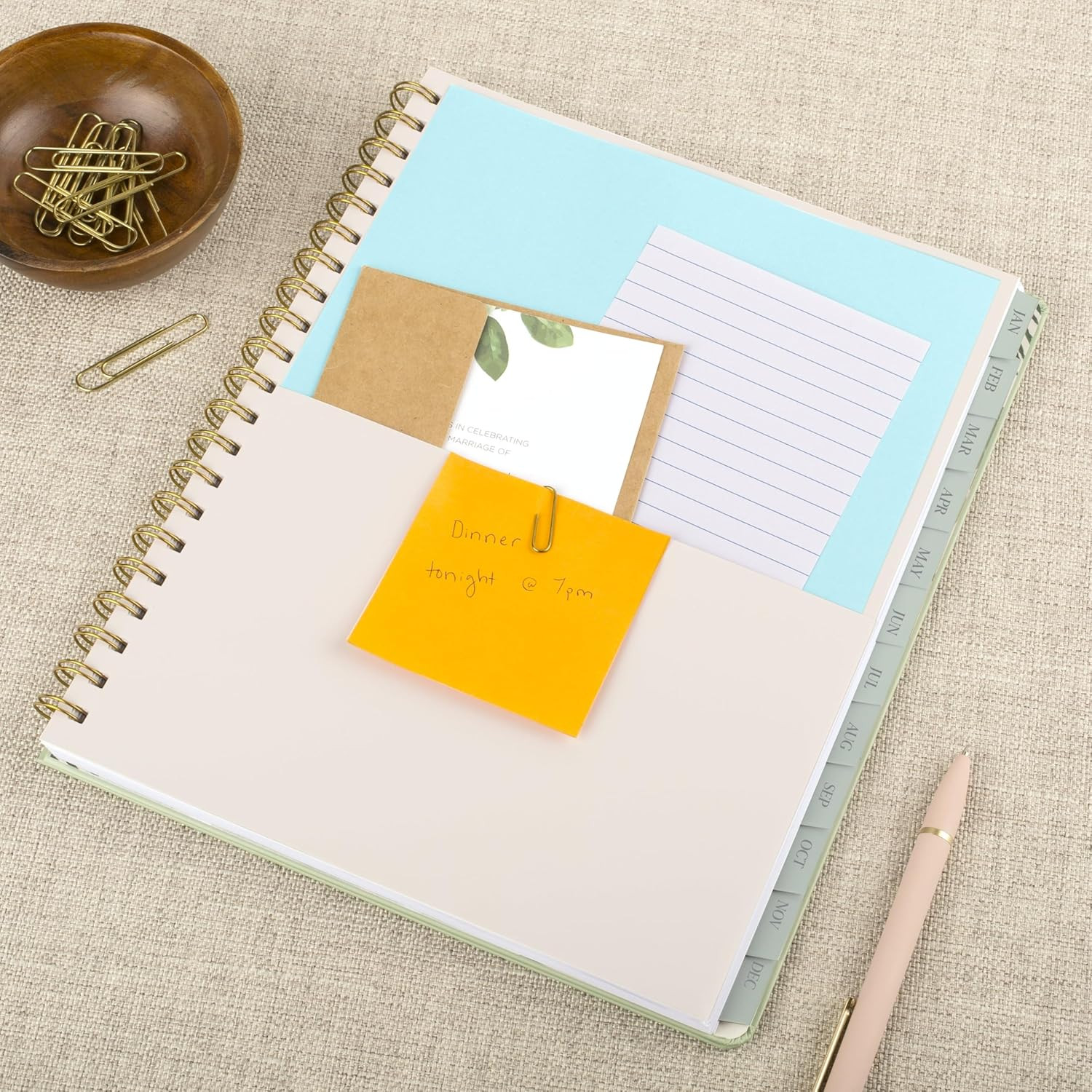 2026 Planner, Weekly & Monthly, 8.5" X 11", Large, Pen+Pillar, Garden Rose (PP23