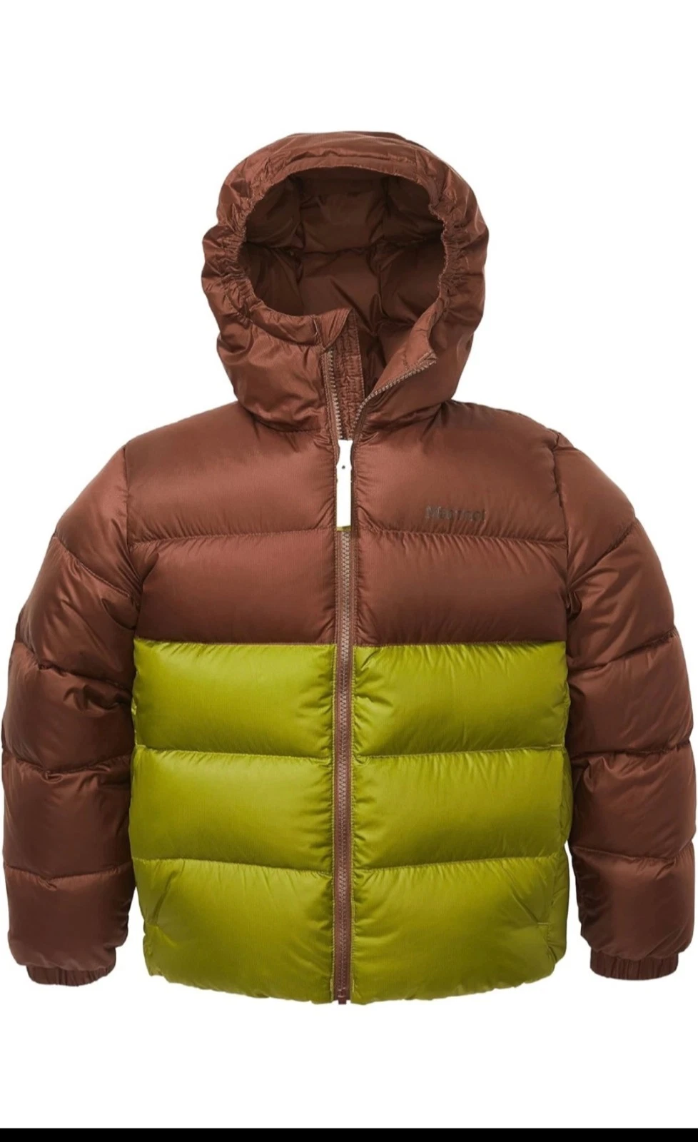 Marmot Kids Sz Medium Black Guides Duck Down Hoody Jacket 700-Fill Insulated EUC