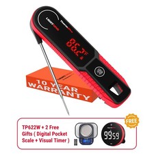 TempPro TP622W Waterproof Instant Read Digital Meat Thermometer IP65 BBQ Grill