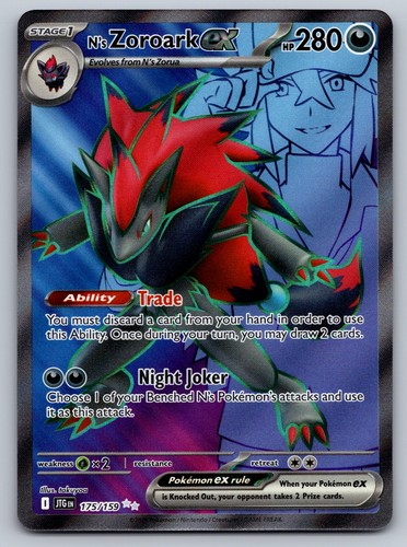 N's Zoroark ex Holo Ultra Rare SV09: Journey Together 175/159 NM