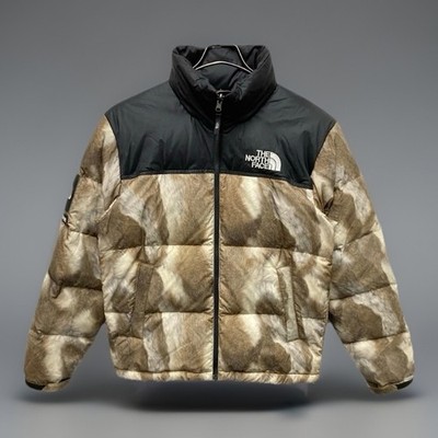 Supreme x The North Face Fur Print Nuptse Jacket FW13 Brown Men s Size XL