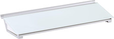 Glass Dry Erase White Board, Desktop Computer Pad for Notetaking, 18" X 6" White