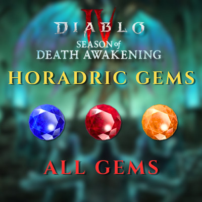   HORADRIC GEMS   DIABLO 4 SEASON 14  ALL GEMS  