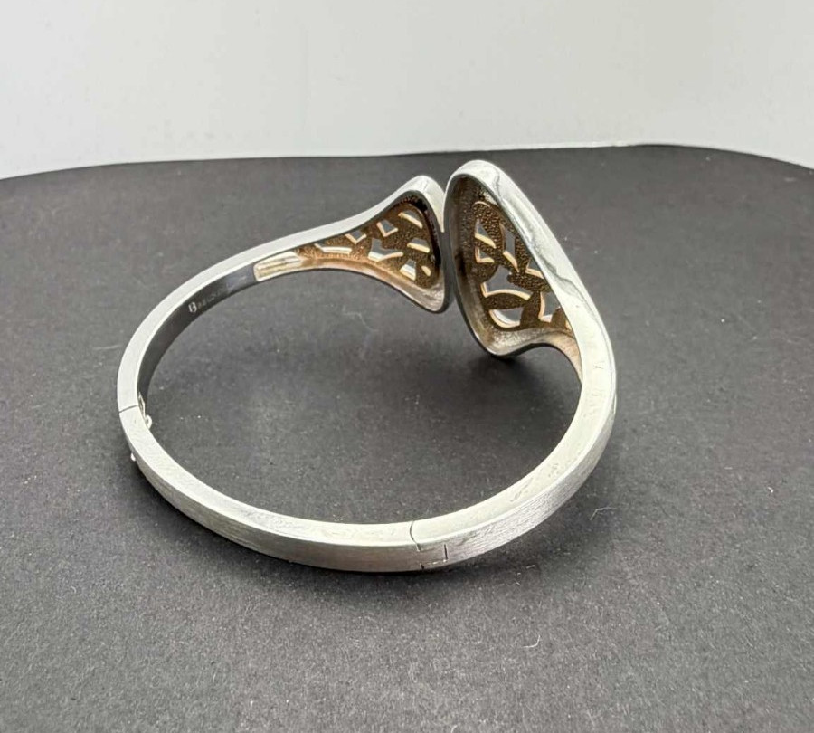 BREUNING HINGE BANGLE BRACELET  -  STERLING SILVE… - image 4