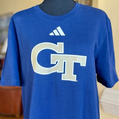 adidas Fresh Short Sleeve Georgia Tech Yellowjackets T-shirt Unisex New With Tag