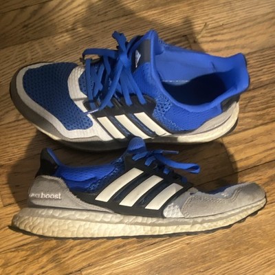 adidas Ultraboost Men s Blue/Gray/White/Black Knit Low Top Lace Up