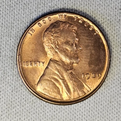 1939 Wheat One Cent 1c Coin RB BU #AB136