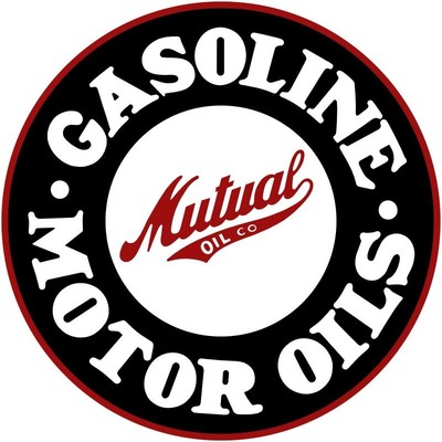 1924 Style Mutual Motor Oil & Gasoline NEW Sign 28'' Dia. Round USA STEEL XL Size
