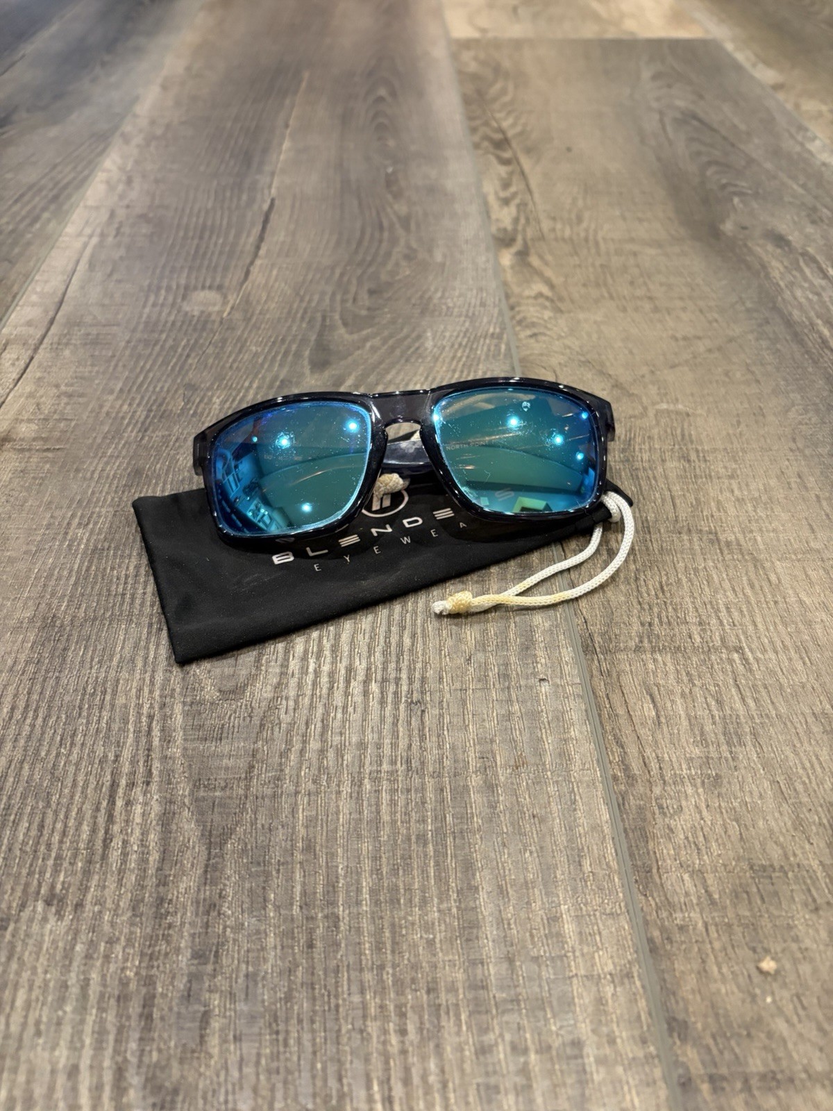 North Point  Sunglasses Blue With Ice Blue Polarized Lens
