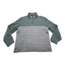 Untuckit Quarter Zip Pullover Green and Gray Men's Size 2XL