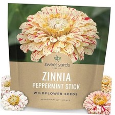 Zinnia Peppermint Stick - Large 1 Ounce Packet - 1 Ounce Pouch (4,000 Seeds) 332.48 per gallon