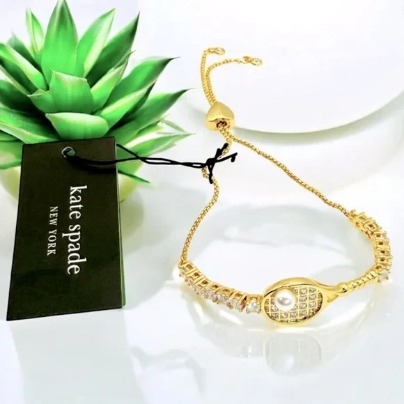 Kate Spade Queen Of The Court Tennis Slider Bracelet thumbnail 3