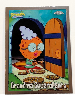 2025 SPONGE BOB SQUARE PANTS GRANDMA SQUAREPANTS #18 TOPP CHROME CARD