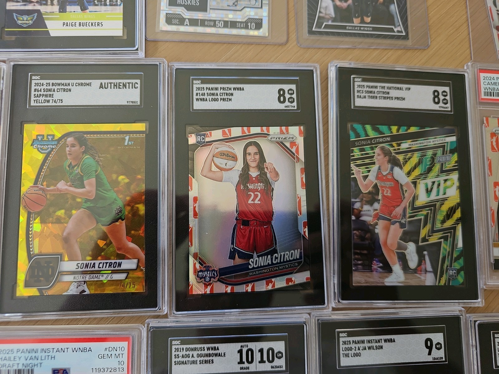 Massive WNBA LOT CAITLIN CLARK PAIGE BUECKERS CITRON BRINK AJA SOPHIE PSA10 view 7