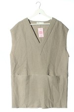 ZARA Cardigan lungo smanicato Donna Smanicato Taglia IT 44 bianco sporco