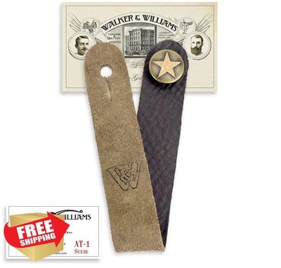 Walker Williams Suede Strap Button Adaptor Brown