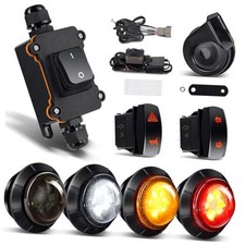 Pre-Wired UTV Turn Signal Kit with 110D Horn, Plug and Play UTV ATV Blinker