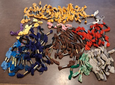 100 Skeins Mixed Colors DMC Embroidery Cross Stitch Thread