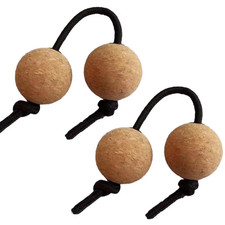 Asalato Shakers 2 Pairs Cork Ball Shakers Rhythmic Kashaka Instrument Percussion