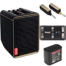 Positive Grid Spark Edge 65-watt Combo Amp/PA System Portable Performance Bundle