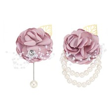Rose Bridesmaid Wrist Flower Corsage Artificial Bride Wrist Corsage Purple