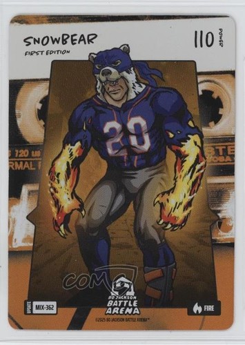 2025 Bo Jackson Battle Arena TCG Alpha Update Mixtape Battlefoil Snowbear