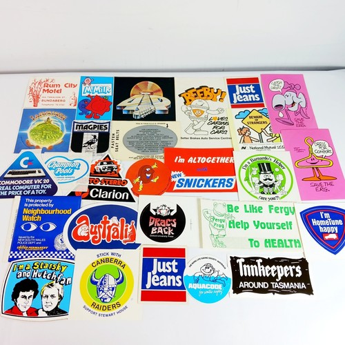 Sticker For A Advertisement Vintage Stickers Mixed Lot Of 25+ Original Advertisement Promo Sticker ...