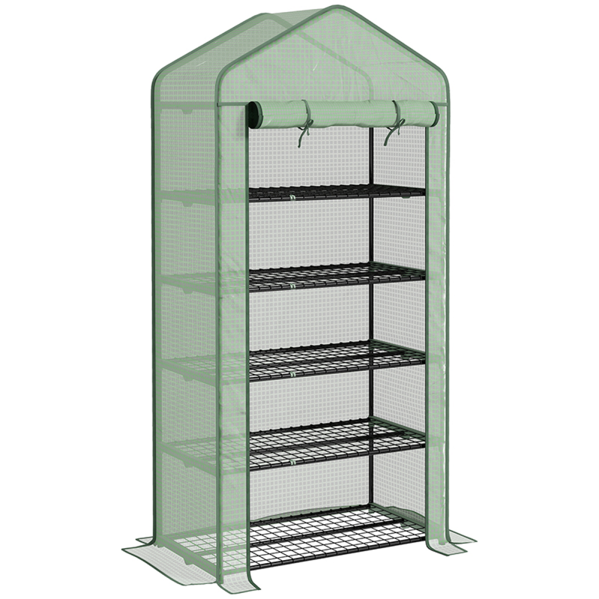 Rackhams Green Widened Mini House 5 Tier House, 193H X 90W X 49Dcm, - Image 3