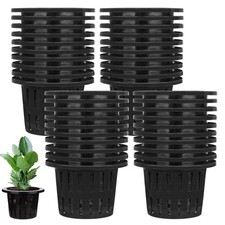 40 Pack 4-Inch Net Pots for Hydroponics, Aquaponics, and Plant Nursery