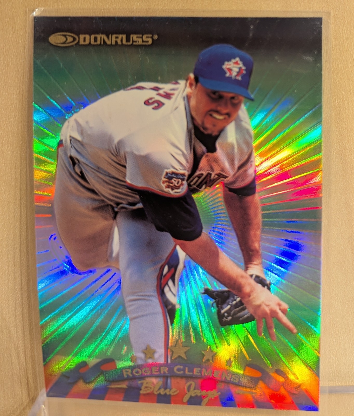 1998 Donruss Collections PRIZED #23 Roger Clemens Blue Jays Refractor RARE /560