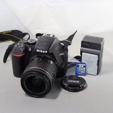 Nikon D3500 24MP DSLR camera W 18-55mm Lens VERY GOOD Tested Shutter 2,464