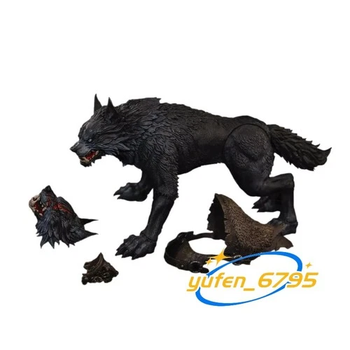 D20 Studio 1:12 Metal Blade Huge Wolf Mount Black C-Basic Version Model Figure - product listing photo