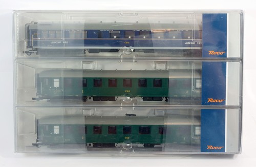 Roco 6200036 Juego de vagones de 3 piezas 1 vagón de tren rápido CSD Ep. III, ¡Nuevo! ¡EMBALAJE ORIGINAL! ¡Raro! | Zustand: Neu