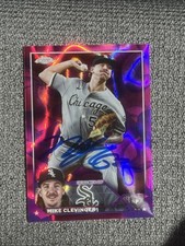 2023 Topps Chrome Mike Clevinger Purple Lava Lamp Refractor /299 SIGNED IP Auto