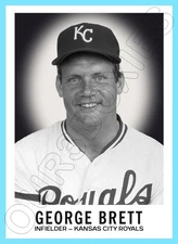George Brett Custom Made Art Card 1960 Leaf Style Kansas City Royals