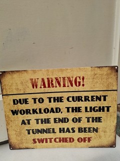 Quirky large metal novelty warning sign GREAT METAL NOVELTY SIGN