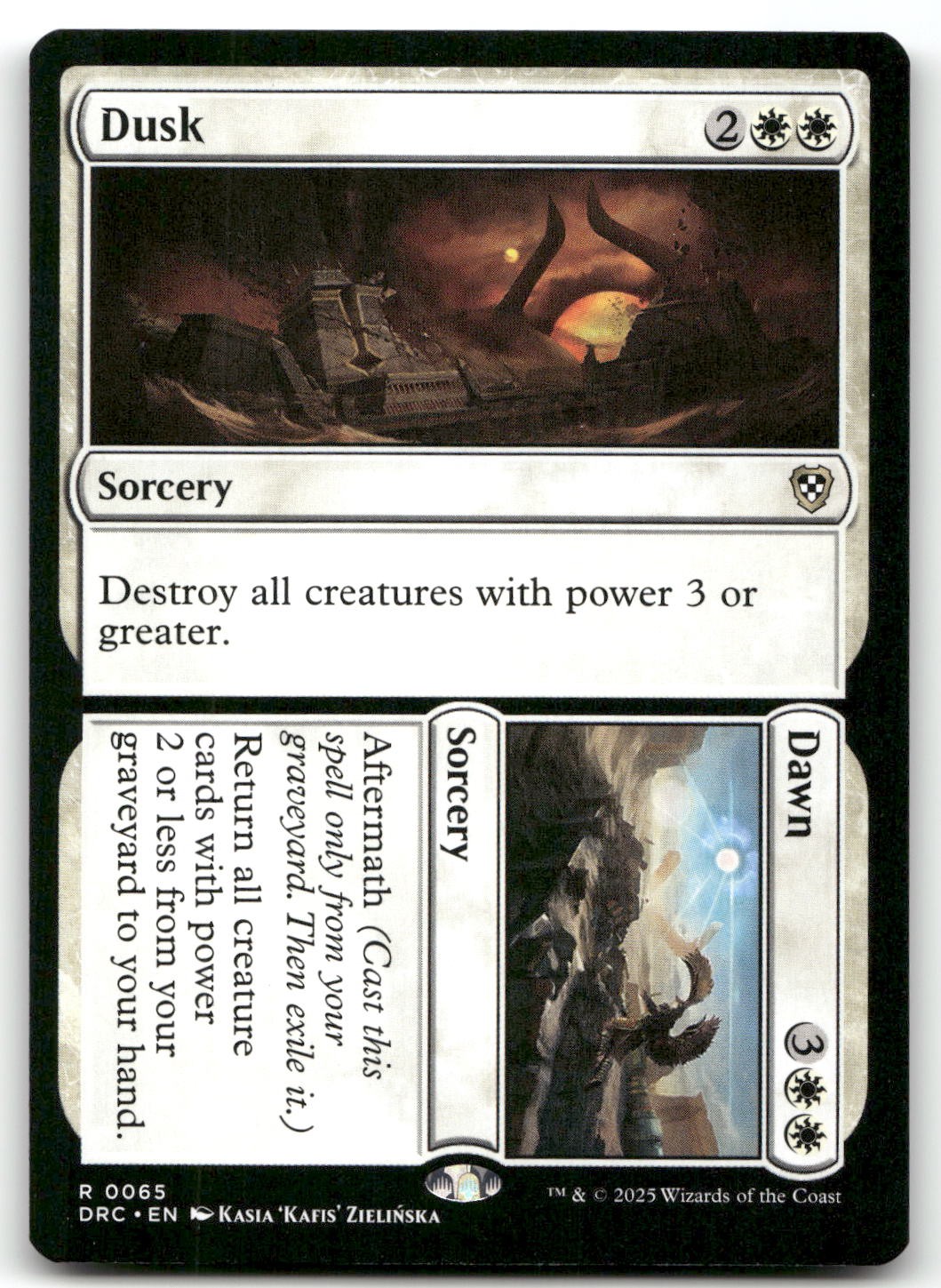 Dusk // Dawn Rare 65 Near Mint Commander: Aetherdrift MTG M-09