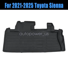 TPE All-Weather Trunk Cargo Liner Floor Mat Fits 2021-2025 Toyota Sienna Black
